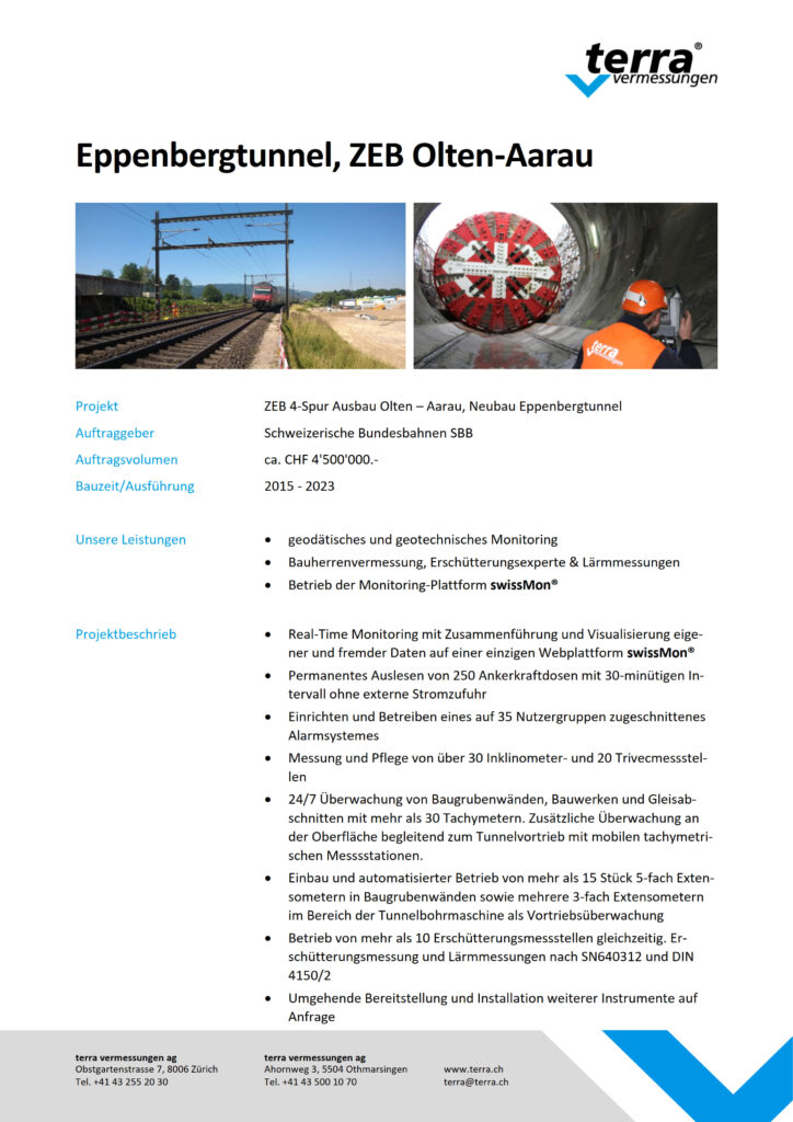 terra vermessungen ag projekte eppenbergtunnel referenzblatt rev01