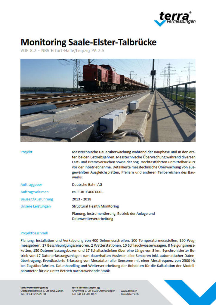 terra vermessungen ag projekte saale elster talbruecke referenzblatt