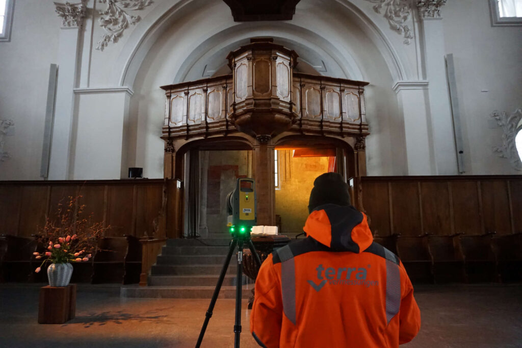 terra vermessungen ag aktuelles gebaeudevermessung kirche st peter 2