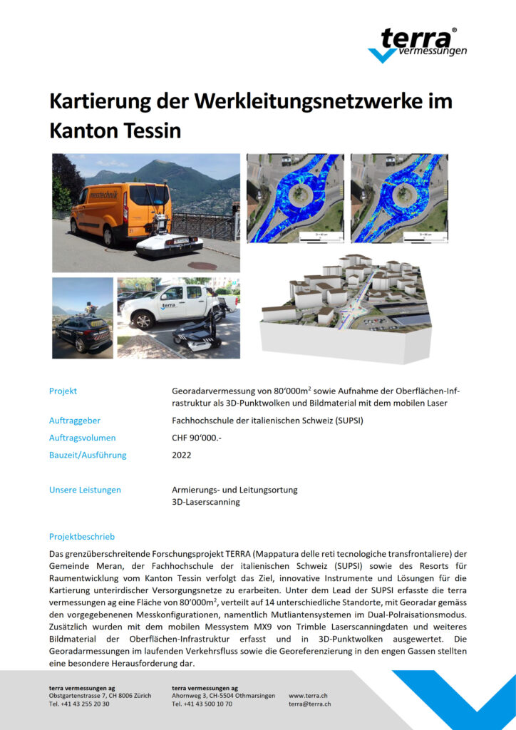 terra vermessungen ag projekte kartierung werkleitungsnetzwerke tessin referenzblatt