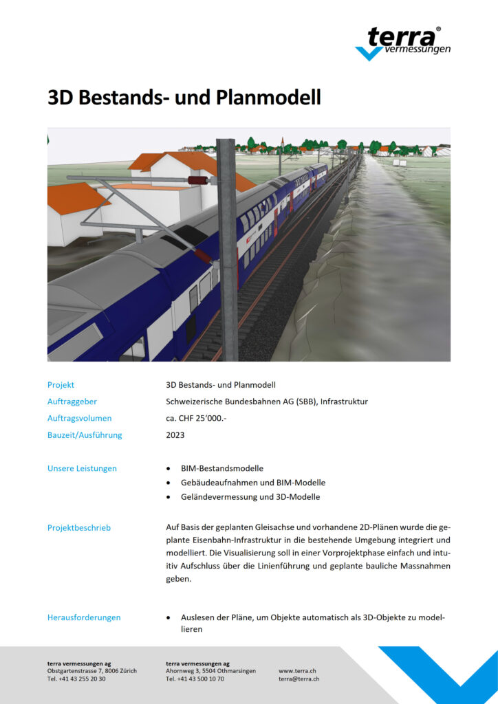 terra vermessungen ag projekte 3d bestands und planmodell referenzblatt