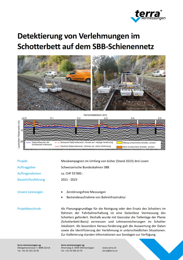 terra vermessungen ag projekte detektierung verlehmungen sbb referenzblatt rev01