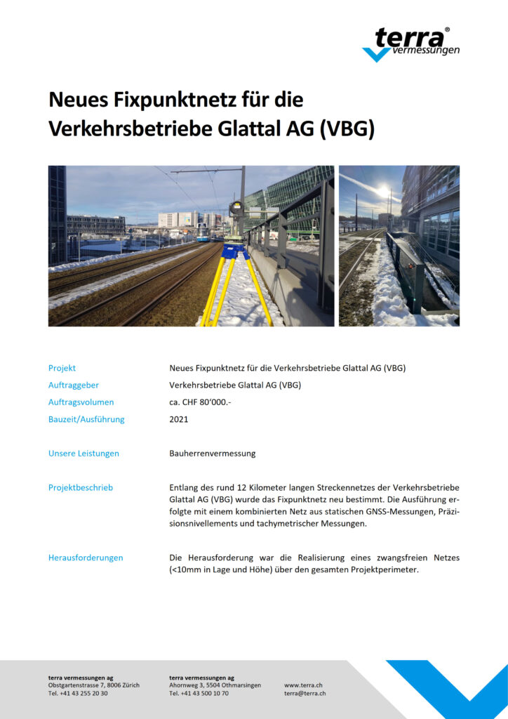 terra vermessungen ag projekte neues fixpunktnetz fuer die vbg referenzblatt rev01